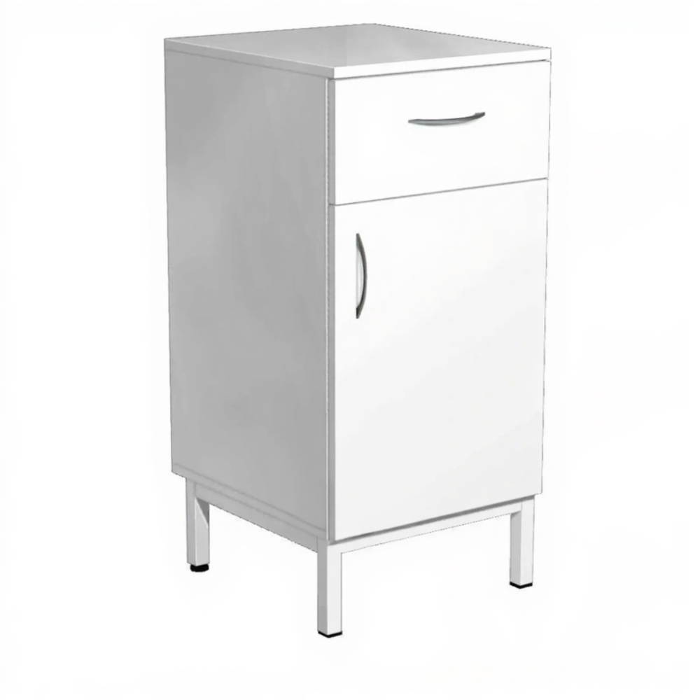 Тумба стационарная узкая металлическая ТмС-4 (белый)