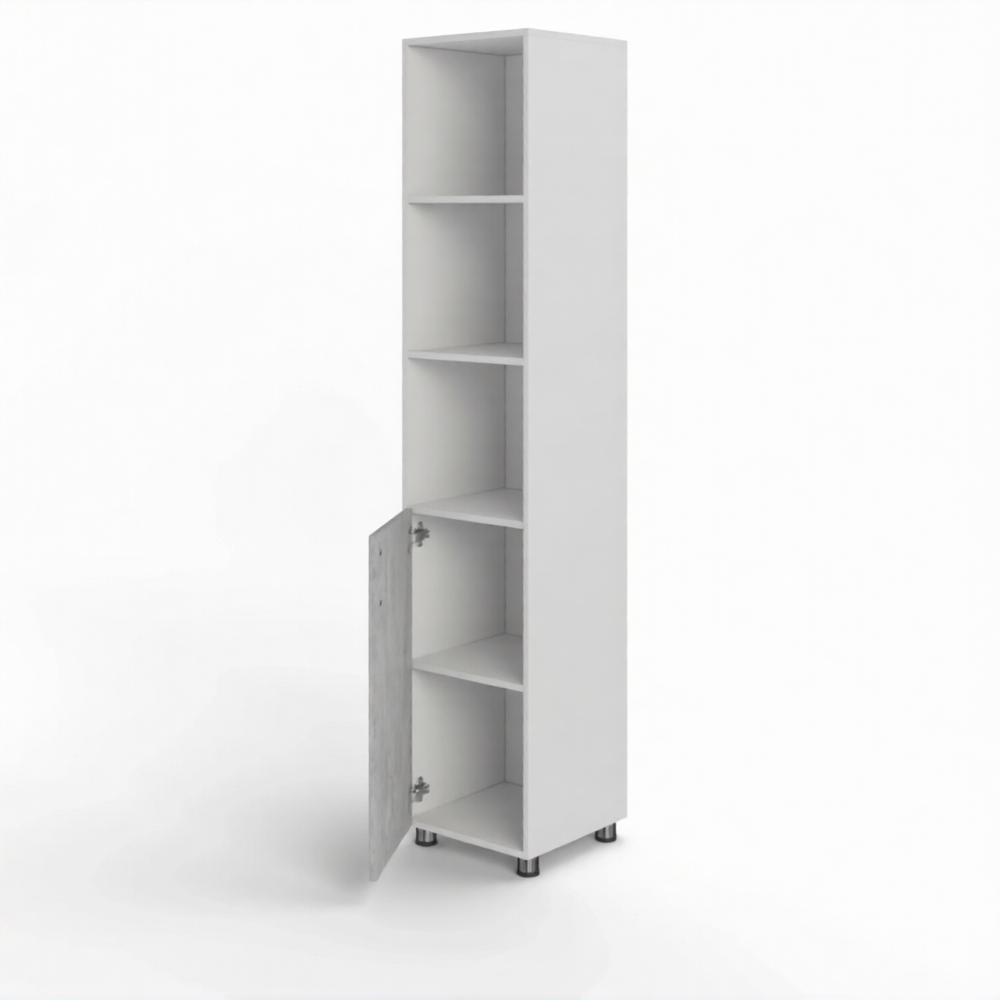 Шкаф для документов П-20.1 (ЛДСП белый, дуб канадский)