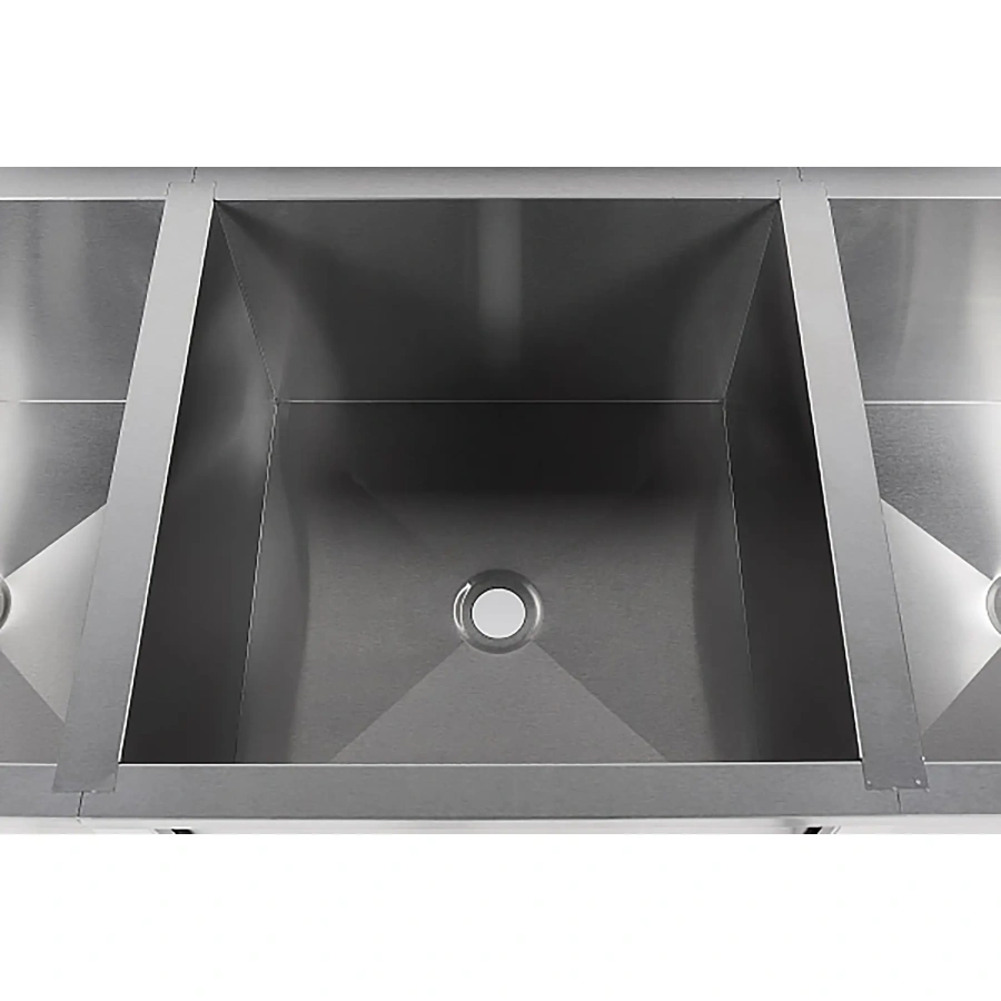 Ванна моечная трехсекционная с бортом ВМС-3/5-Б-ЭН