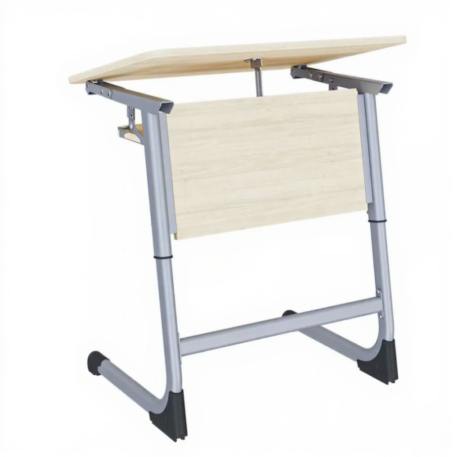 Парта 1М Smart с регулировка угла наклона/полкой (ЛДСП)