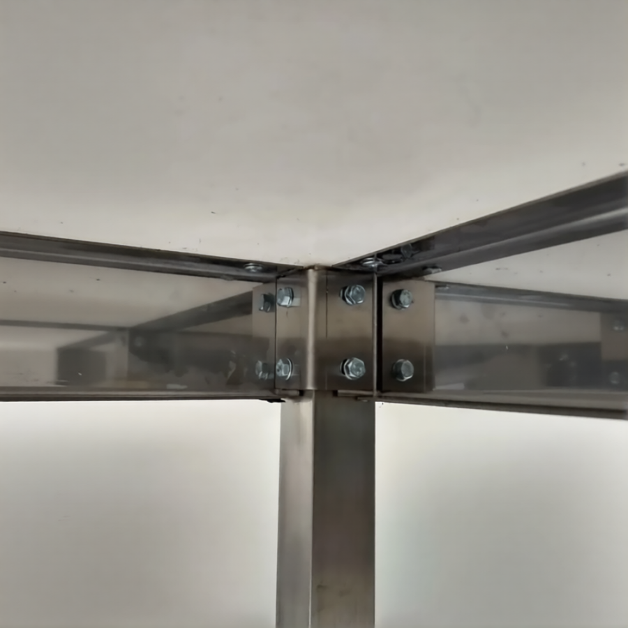 Стол производственный СПРп - 860х1200х700 «Profi Ral» (полка-решетка)