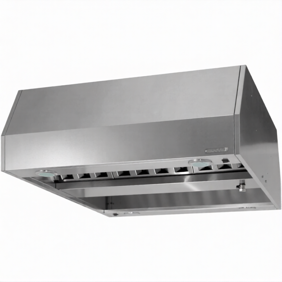 Зонт приточно-вытяжной закрытый ЗПЗн 400х2000х2000 «Norma Inox» островной (к-т светильников)