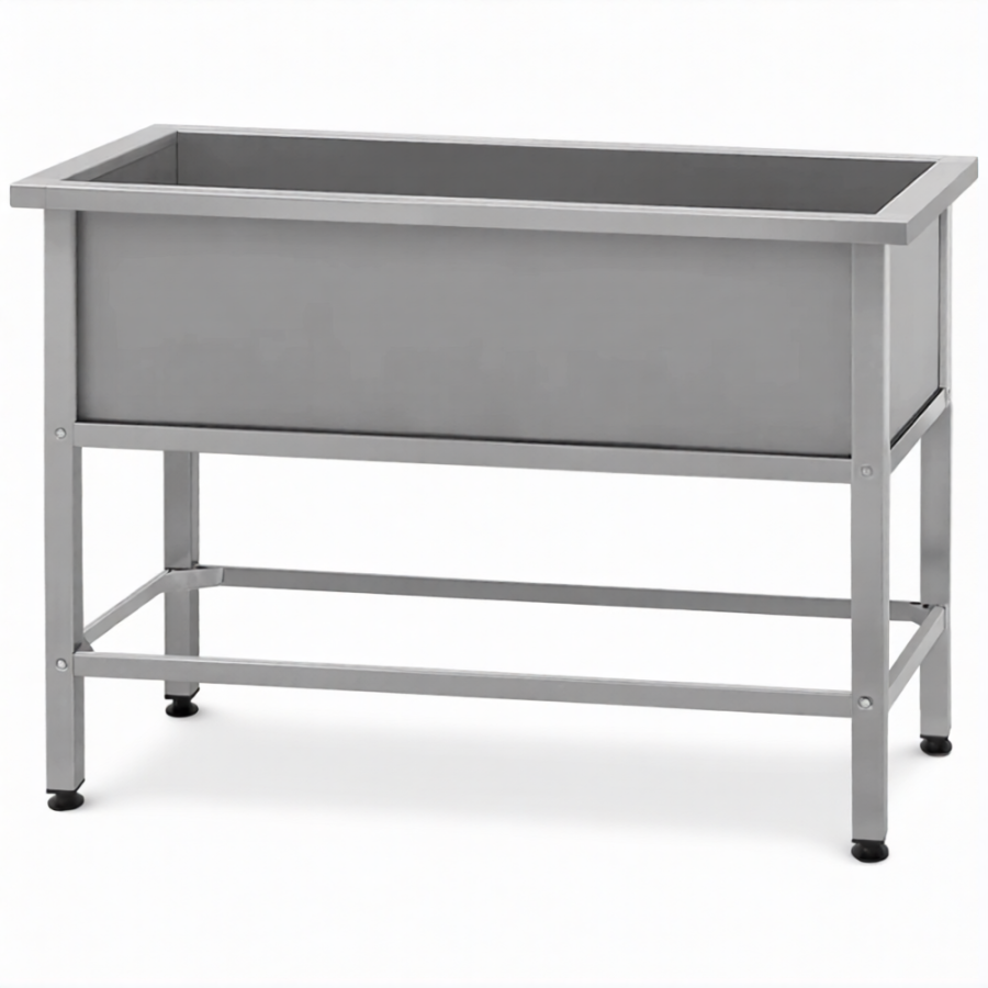 Ванна моечная ВМСн 1010 (860х1010х530)  1 м/о 350х910х430 (ножка проф., тр. 40х40)